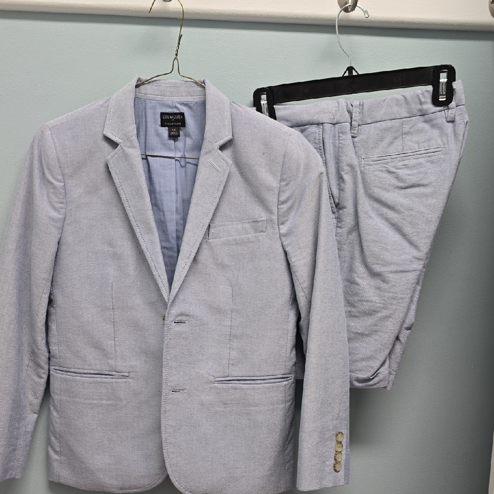 Crewcuts Light Gray Kids Matching Suit Set